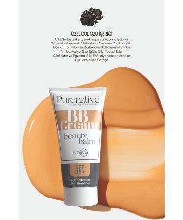 PURENATIVE 75 ml Rose Essence Skin Repair and Protective BB Dark Foundation Care Cream - Buy Online on GoSupps.com