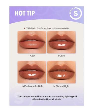 SHEGLAM POUT PERFECT SHINE LIP PLUMPER Sepia Kiss 2gr - Buy Online on GoSupps.com