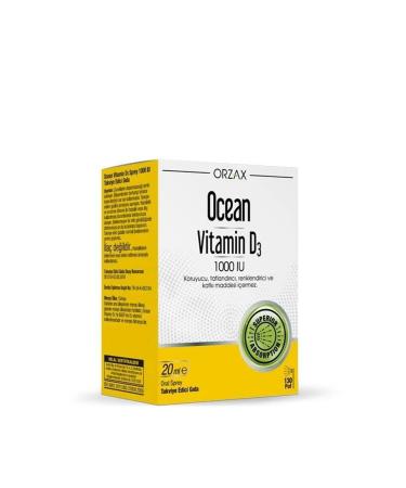 Ocean Orzax Vitamin D3 1000 Oral Spray 20ml
