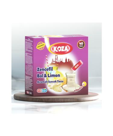 BORES Koza Single Use Ginger Honey Lemon Flavored Powder Drink 40 pcs