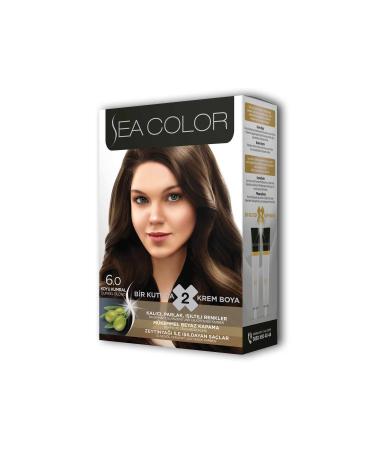 E Nil 2 Tube Cream Hair Dye Set Dark Blonde No:6.0 - NIL9886-3214