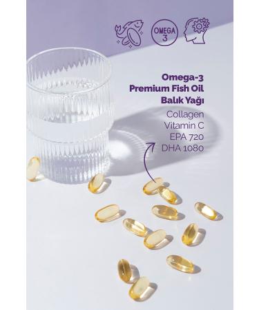 Collagen Forte Platinum Omega-3 Premium Fish Oil 90 Softgel X 1000mg Fish Oil Hydrolyzed Collagen & Vitamin C - Buy Online on GoSupps.com