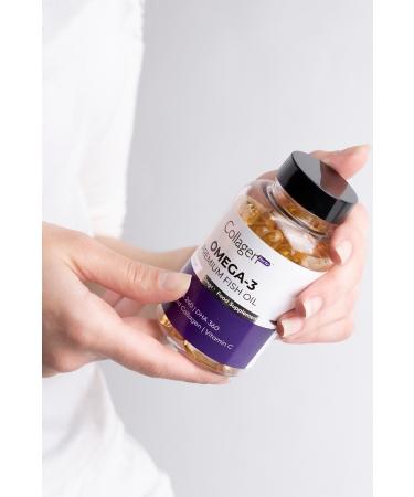 Collagen Forte Platinum Omega-3 Premium Fish Oil 90 Softgel X 1000mg Fish Oil Hydrolyzed Collagen & Vitamin C - Buy Online on GoSupps.com