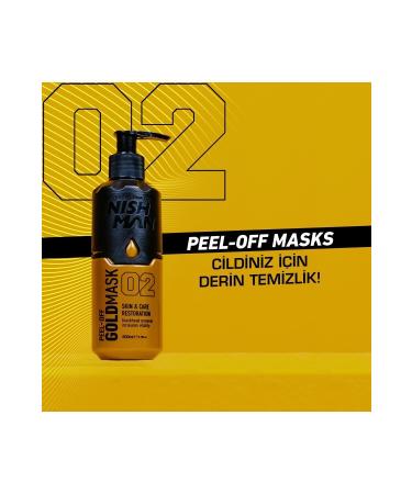 NISHMAN Peelable Gold Face Mask 200 ml - Buy Online on GoSupps.com