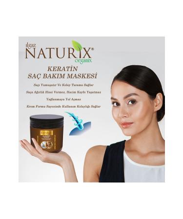 Naturix Natural Keratin Care for All Hair Types 500 ml Hair Care Mask Keratin Hair Mask - Buy Online on GoSupps.com
