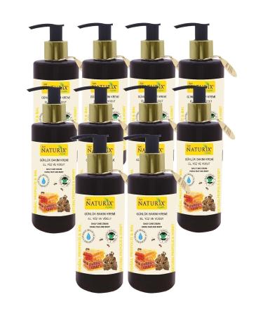 Naturix 10 Pieces Skin Barrier Cream Moisturizer Anti-Dryness Honey & Propolis Cream Hand Face Body Lotion
