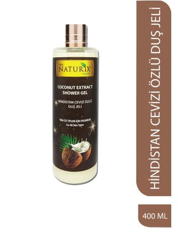 Naturix Coconut Essence Shower Gel Moisturizing Therapy Long-lasting Fragrance Perfume Effect Shower Gel 400 ml