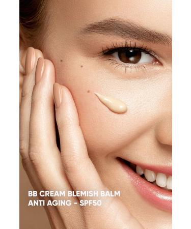 Dermoskin BB Cream SPF 50+ Blemish Balm 50Ml- Tinted Sunscreen - Anti-Aging and Anti-Spot - Buy Online on GoSupps.com