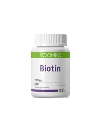 Voonka Biotin Vitamin B7 Containing Supplementary Food 102 Capsules