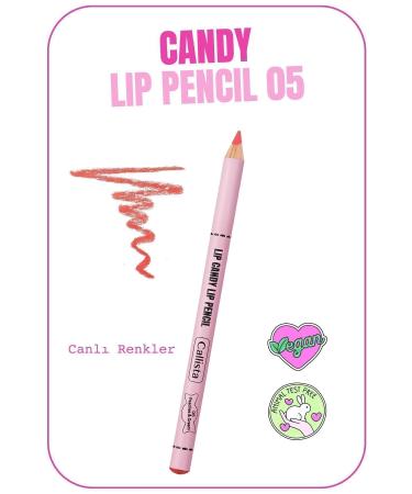 Callista Lip Candy Lip Pencil 05 Peaches & Cream - Orange