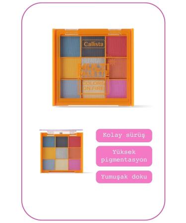 Callista Multi Palette Eyeshadow Matte & Shimmer Powder Eyeshadow Palette - 101 Colors On Fire - Buy Online on GoSupps.com