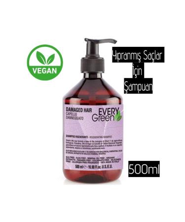 EveryGreen Reconstructive and Repair Shampoo Damaged Hair 500 Ml - Buy Online on GoSupps.com