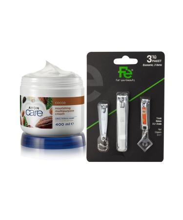 Avon Cocoa Butter Multi-Purpose Cream 400 ml - Nail Clippers - Small and Large Baby Nail Clippers