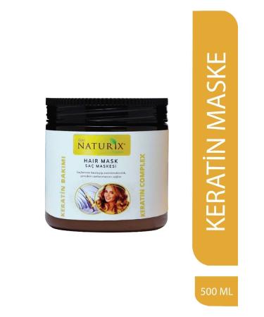 Naturix Natural Keratin Care for All Hair Types 500 ml Hair Care Mask Keratin Hair Mask