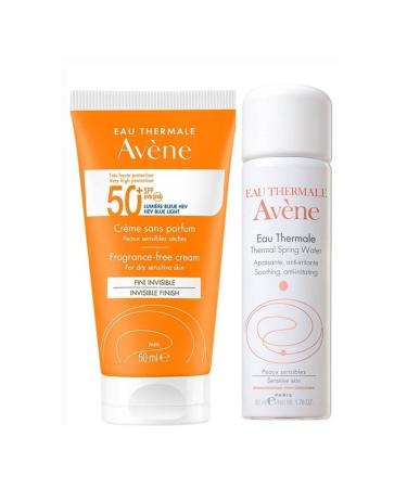 Avene Cream SPF 50+ High Protection Sun Cream for Dry Skin 50 ml - Thermal Water 50 ml