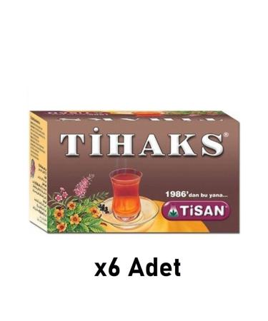 Tisan Tihaks Mixed Herbal Tea 20 Filtering Bags 6 Pieces