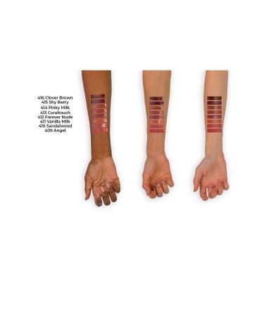 Note Cosmetics Mattemoist Lipgloss Semi-Matte Satin Finish Liquid Lipstick 414 Pinky Milk - Brown - Buy Online on GoSupps.com