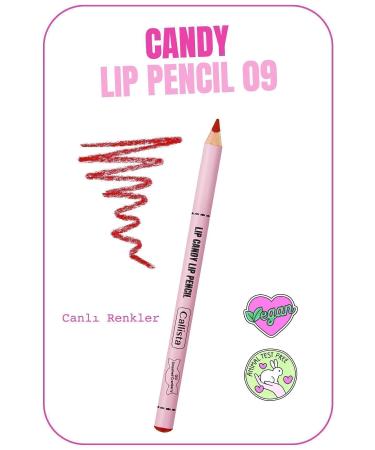 Callista Lip Candy Lip Pencil 09 Smashed Cranberry - Red