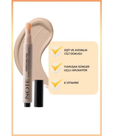 Note Cosmetics Perfecting Pen Brightening Effect Under Eye Concealer - 02 Warm Rose - Buy Online on GoSupps.com