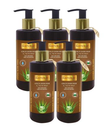 Naturix Aloe Vera Hand - Face - Body Cream 5 Piece Moisturizing Skin Care Cream Giant Opportunity Package