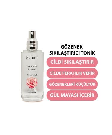 Naturix Rose Yeast Brightening and Pore Tightening Toner 100ml - Buy Online on GoSupps.com