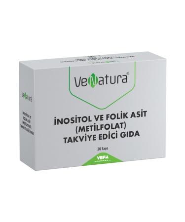 Venatura Inositol and Folic Acid (METHYLFOLATE) Food Supplement 20 Sachets