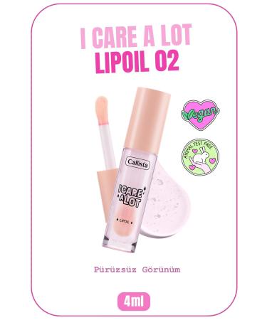 Callista I Care A Lot Lip Oil Moisturizing Lip Oil - 02 Strawberry