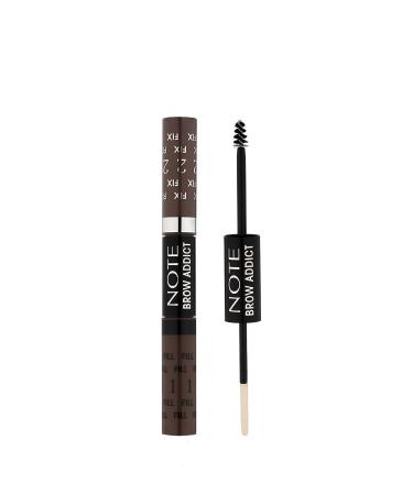 Note Cosmetics Brow Addict Fix&Fill 03 Eyebrow Shadow&Mascara 2 in 1 - Buy Online on GoSupps.com