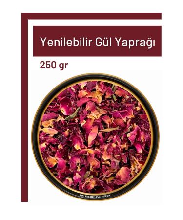 TOS The Organic Spices Rose Petals 250 gr Edible (1ST QUALITY) Rosa Centifolia / Rose Petals Red - Buy Online on GoSupps.com