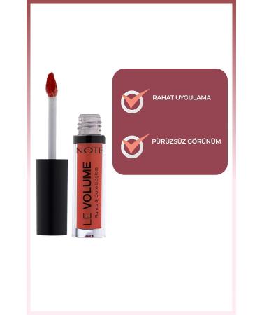Note Cosmetics Le Volume Plump & Care Lipgloss Moisturizing Lip Gloss - 10 Party Mood - Red - Buy Online on GoSupps.com