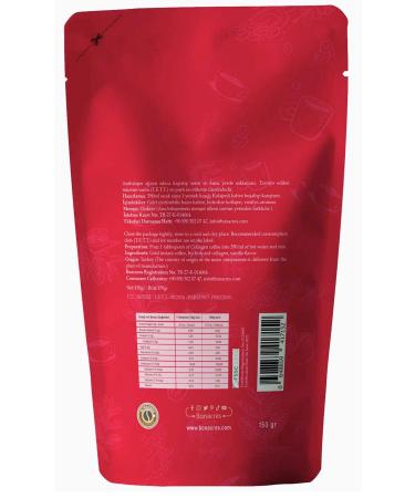 Bonacres Vanilla Flavored Collagen Instant Coffee Collagen Instant Coffee Package 3x 150gr - Buy Online on GoSupps.com