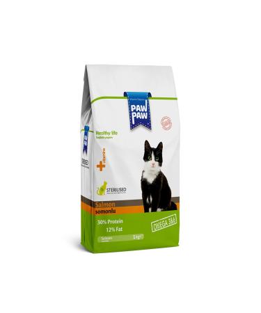 Paw Paw Sterilized Salmon Cat Food 1Kg
