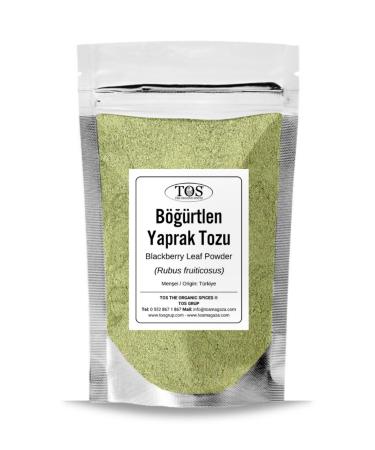TOS The Organic Spices Blackberry Leaf Powder 250 gr (1st Quality) Rubus fruiticosus / Blackberry Leaf Powder