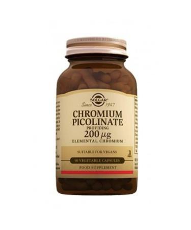 Solgar Chromium Picolinate 200 Mcg 90 Capsules -alliavital.com