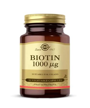Solgar Biotin 1000 Mcg 50 Capsules - Buy Online on GoSupps.com