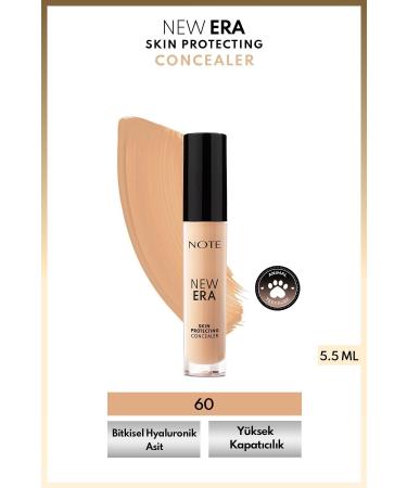Note Cosmetics New Era Skin Protecting Concealer Dewy Finish Under Eye Concealer - 60 Deep Beige