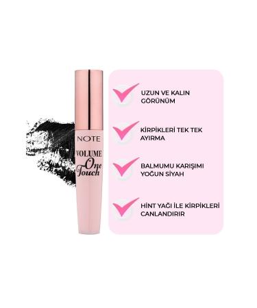 Note Cosmetics Volume One Touch Separating and Volume Effect Mascara - Black - Buy Online on GoSupps.com