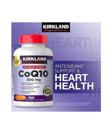 Kirkland Kirkland Signature CoQ10 300mg 100 Softgels - Buy Online on GoSupps.com