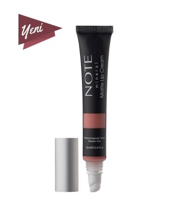 Note Cosmetics Mineral Matte Lip Cream Semi-Matte Finish Liquid Lipstick 01 Naked Kiss - Nude - Buy Online on GoSupps.com