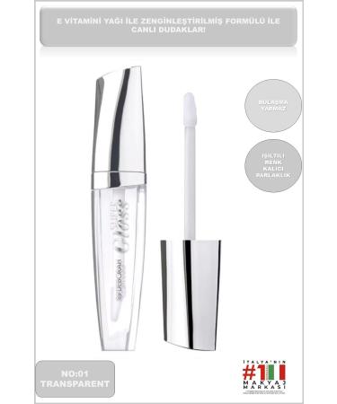 Deborah Milano Super Gloss Plumping Effect Transparent Shine No:1