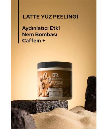 Black Red Br Latte and Caffeine Essence Facial Peeling - Caffeine Effective Brightening and Facial Cleansing Peeling - 500 ml - Buy Online on GoSupps.com