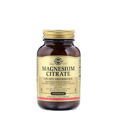 Solgar Magnesium Citrate 200 Mg 60 Tablets