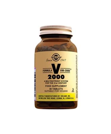 Solgar Vm 2000 Multivitamin 30 Tablets
