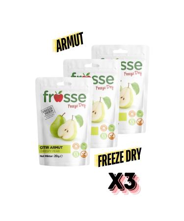 frosse Pear Crisp Freeze Dried 3-Piece Freeze Dried Pear Chips