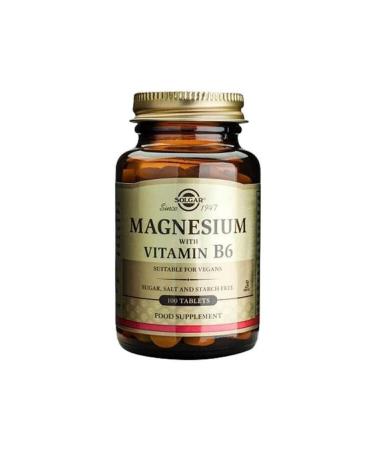 Solgar Magnesium Vitamin B6 100 Tablets