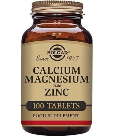 Solgar Calcium Magnesium Plus Zinc 100 Tablets