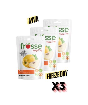 frosse Quince Crisp Freeze Dry (FREEZE DRYING) 3 Pack Quince Chips