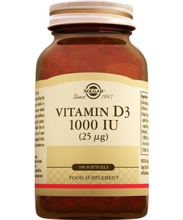 Solgar Vitamin D3 1000 Iu 100 Sofjel