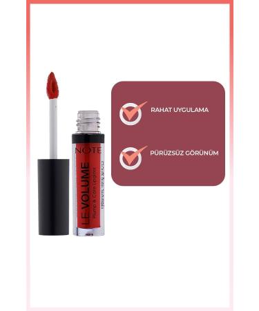Note Cosmetics Le Volume Plump & Care Lipgloss Moisturizing Lip Gloss - 06 Hearthbreaker - Red - Buy Online on GoSupps.com