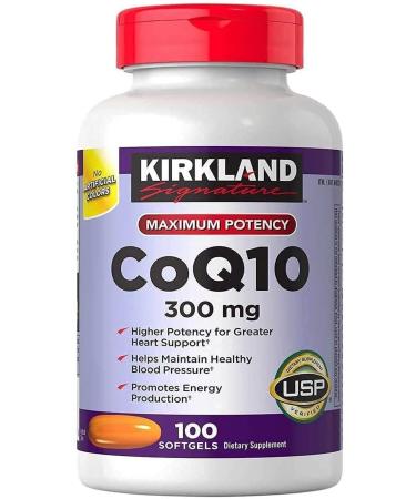 Kirkland Kirkland Signature CoQ10 300mg 100 Softgels